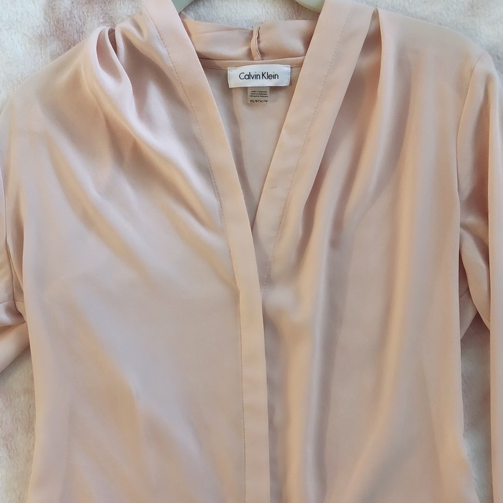 Blush pink blouse